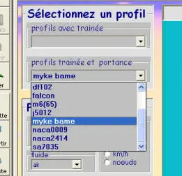 détail interface calcul portance trainée(cliquer pour voir le diaporama)